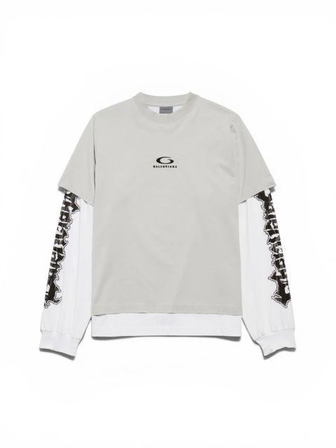 ハイブリッド ダブルtシャツ/ メンズ/ ウェア/ Tシャツ/ ライトグレー/ホワイト/ 2026SS NEW