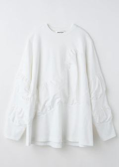 PUFF-VOOLUME LONG SLEEVE-T-SHIRT / Tシャツ・ロングTシャツ / ホワイト / 2025AW new