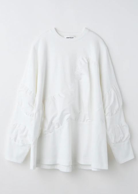 PUFF-VOOLUME LONG SLEEVE-T-SHIRT / Tシャツ・ロングTシャツ / ホワイト / 2025AW new