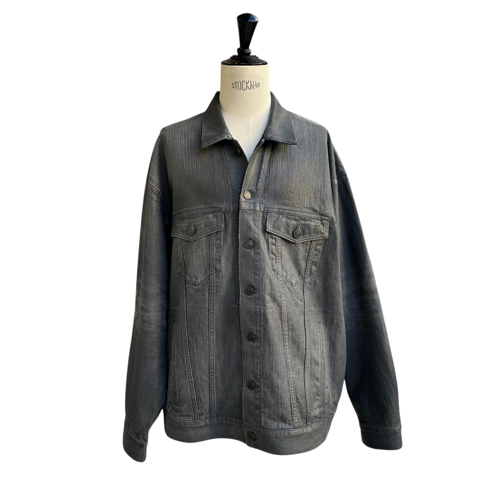 バックロゴプリント デニムジャケット / ライトグレー / メンズ / 2025aw