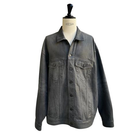 バックロゴプリント デニムジャケット / ライトグレー / メンズ / 2025aw