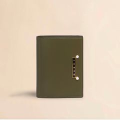 レザー製 Envelope 二つ折り財布 / カーキ / 25aw new