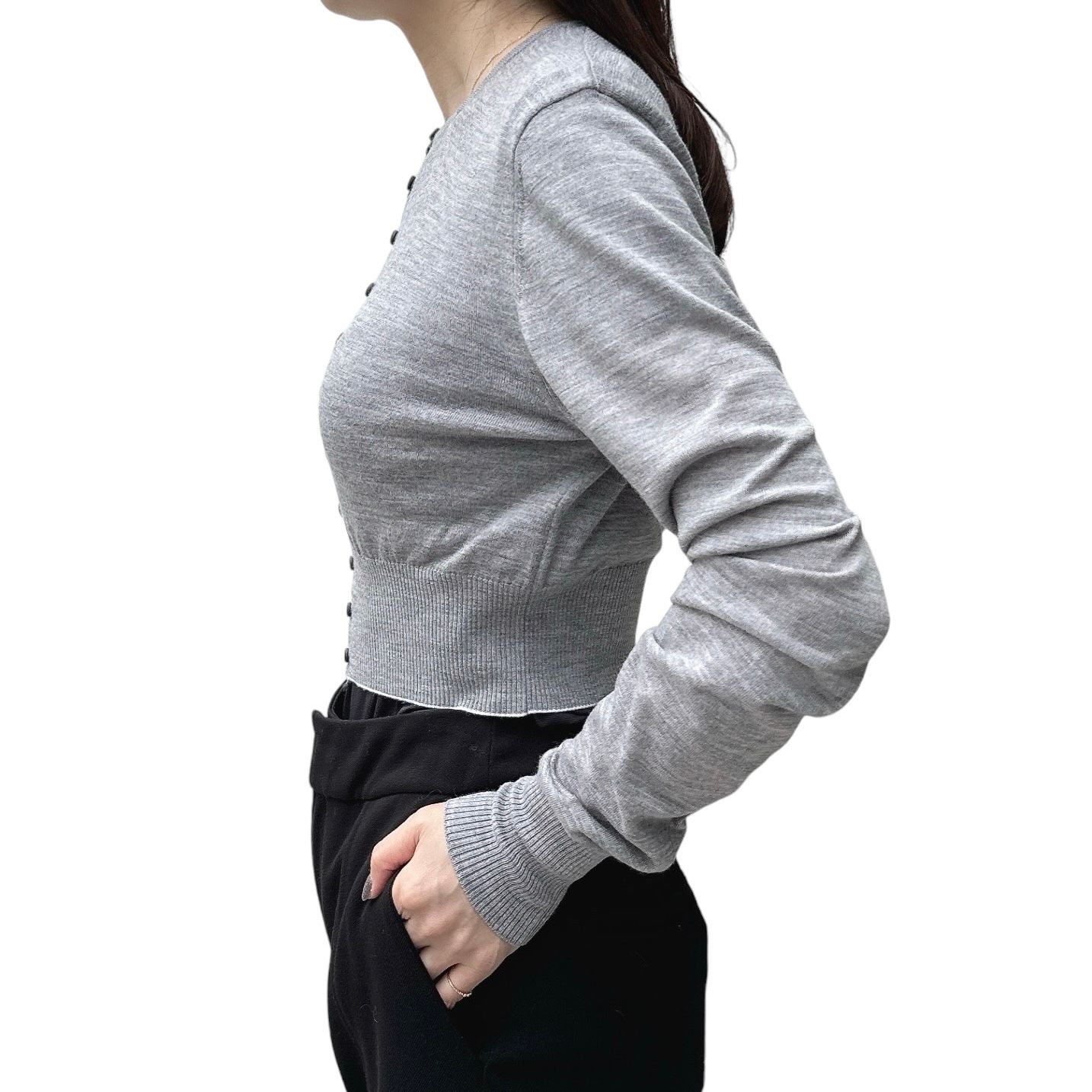 The Spiaggia cardigan スピアッジャ カーディガン / グレー / 24AW