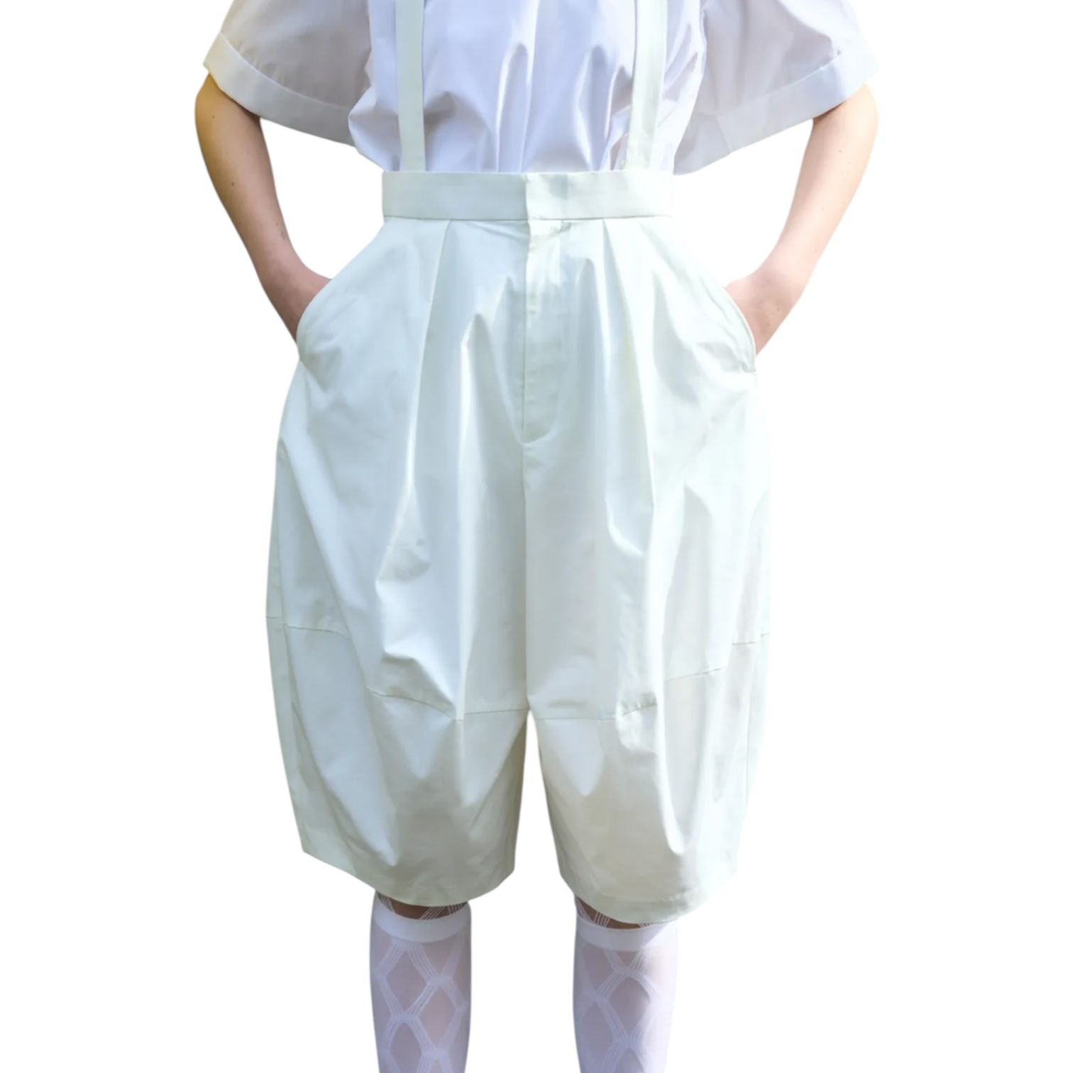 BERMUDA OVERALLS / バルーンシルエット サロペット / ブラック / 2025AW new