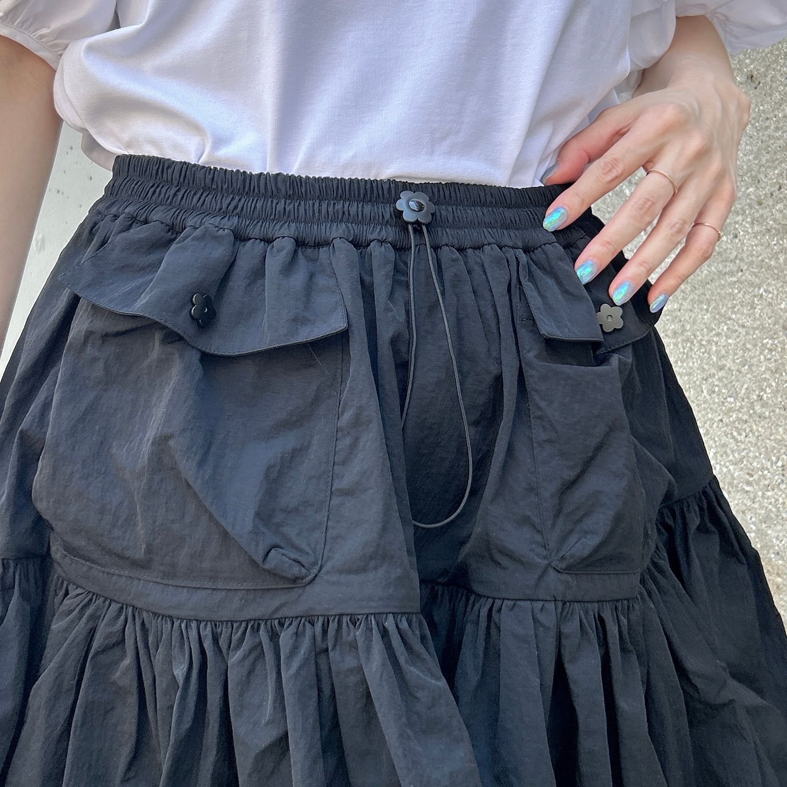 BLAIR SKIRT ブレアスカート / リサイクルタフタ / ブラック / 2025 AW NEW