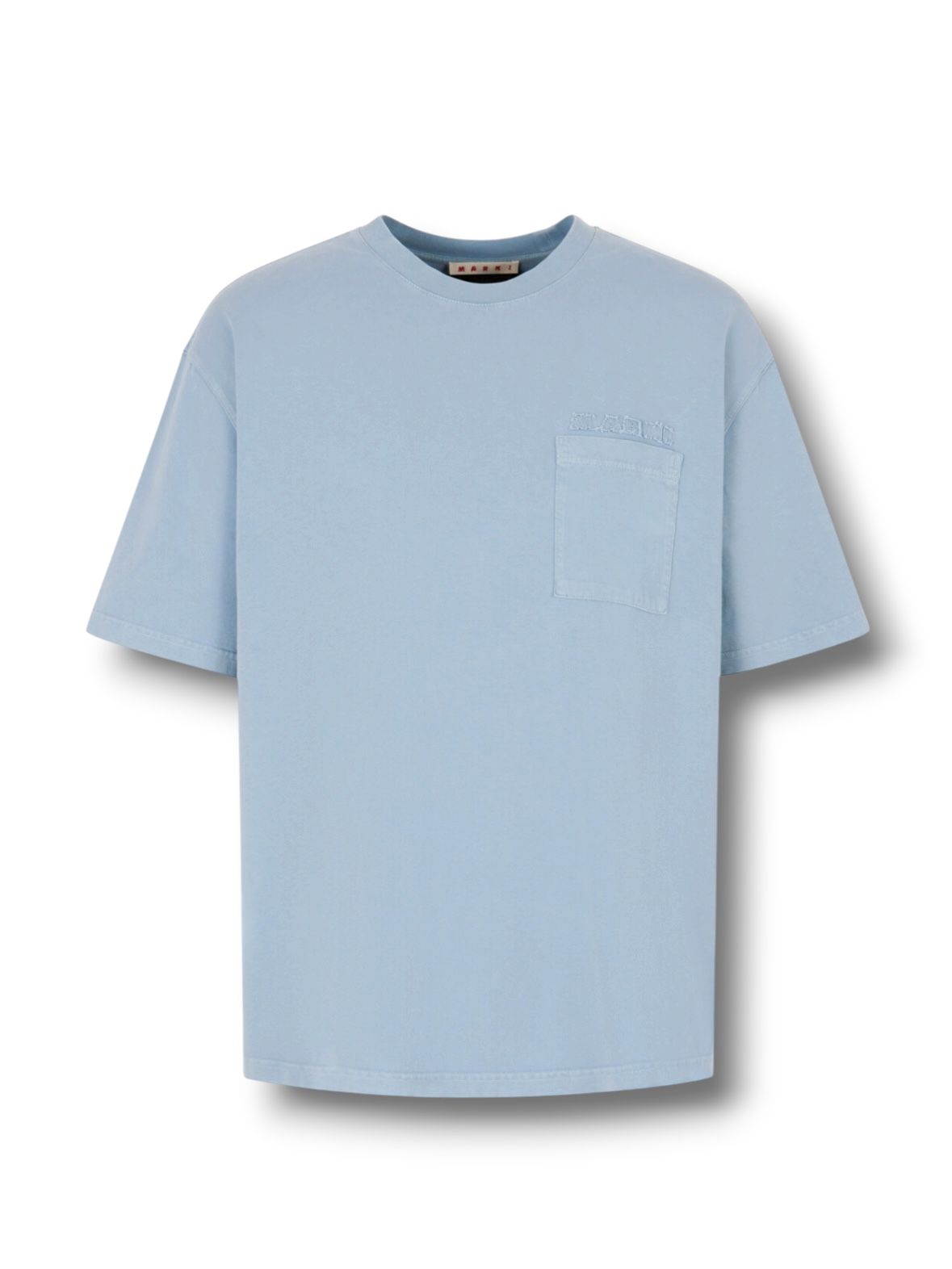 Marniパッチ コットンTシャツ/ ライトブルー/ 2026SS NEW