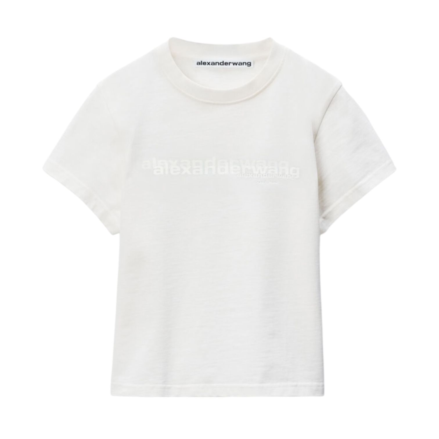 Alexander Wang□ディストレスト ロゴ シュランケン Tシャツ alexanderwang アレキサンダーワング ディストレストロゴ