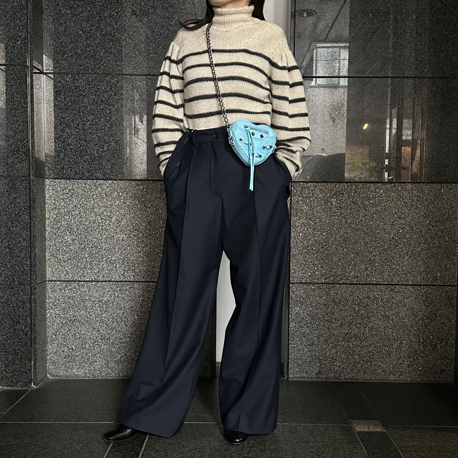 BALENCIAGA●Le Cagole ハートミラー付きかごバッグ スモール BALENCIAGA バレンシアガ ショルダーバッグ LE CAGOLE SHO BAG