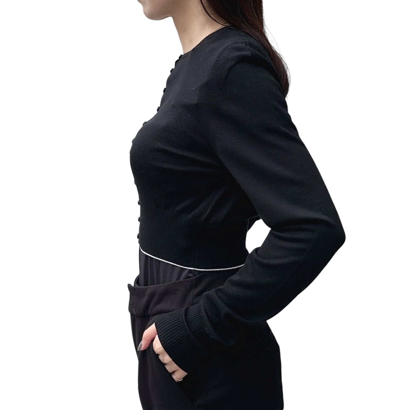 The Spiaggia cardigan スピアッジャ カーディガン / ブラック / 24AW