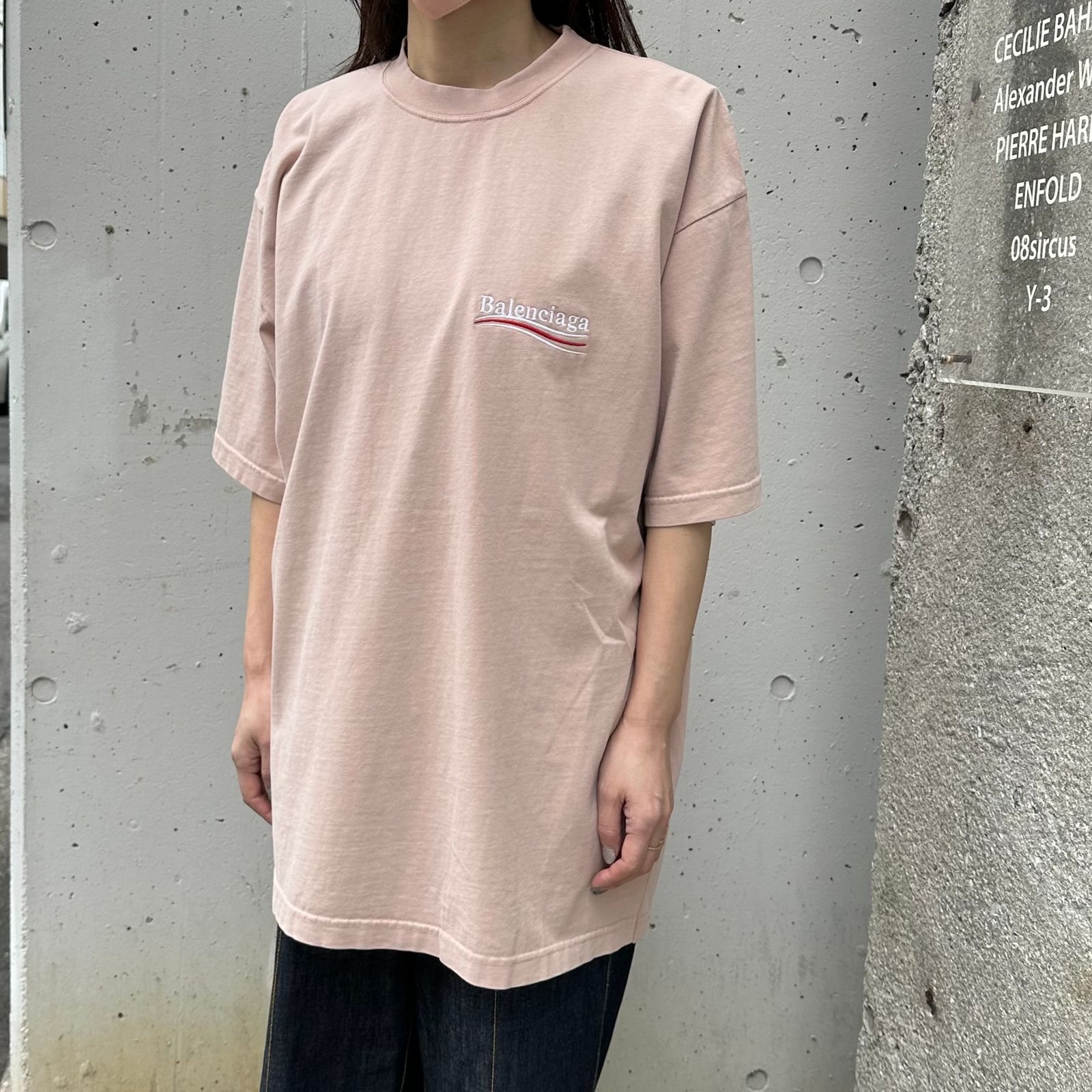 POLITICAL CAMPAIGN Tシャツ / ライトピンク / ウィメンズ