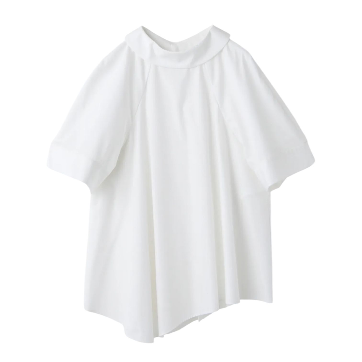 【変形ブラウス✨】ENFÖLD OFF-NECK PEPLUM PULLOVER PLEATS PULLOVER（300HS530－0780