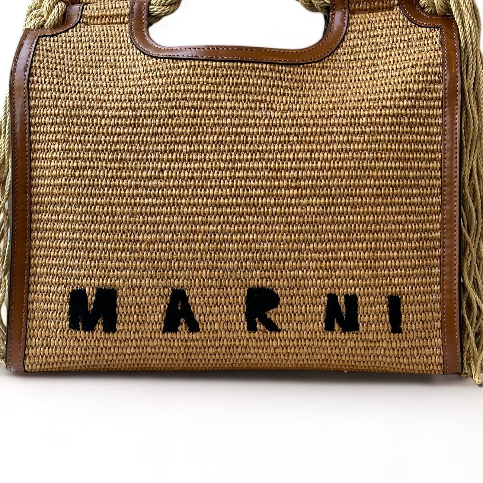 MARNI - ロープハンドル付き MARCELサマーバッグ/ショッピングバッグ 