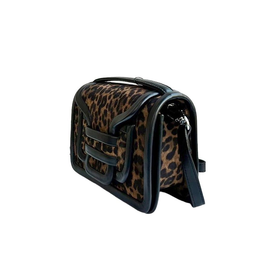 Alpha hand bag / ハンドバッグ / ショルダーバッグ / クラッチバッグ / レザー / レオパード