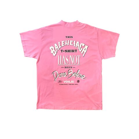 NOT BEEN DONE Tシャツ オーバーサイズ / ヴィンテージジャージー / ピンク / ユニセックス / 24AW NEW