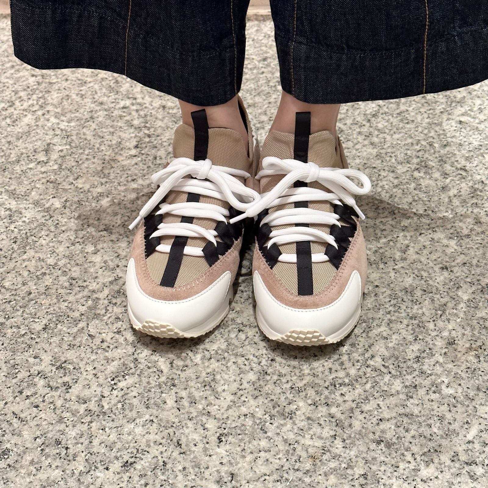 Trick comet sneaker / スニーカー/ トリックコメット / レザー / ホワイト / ヌード