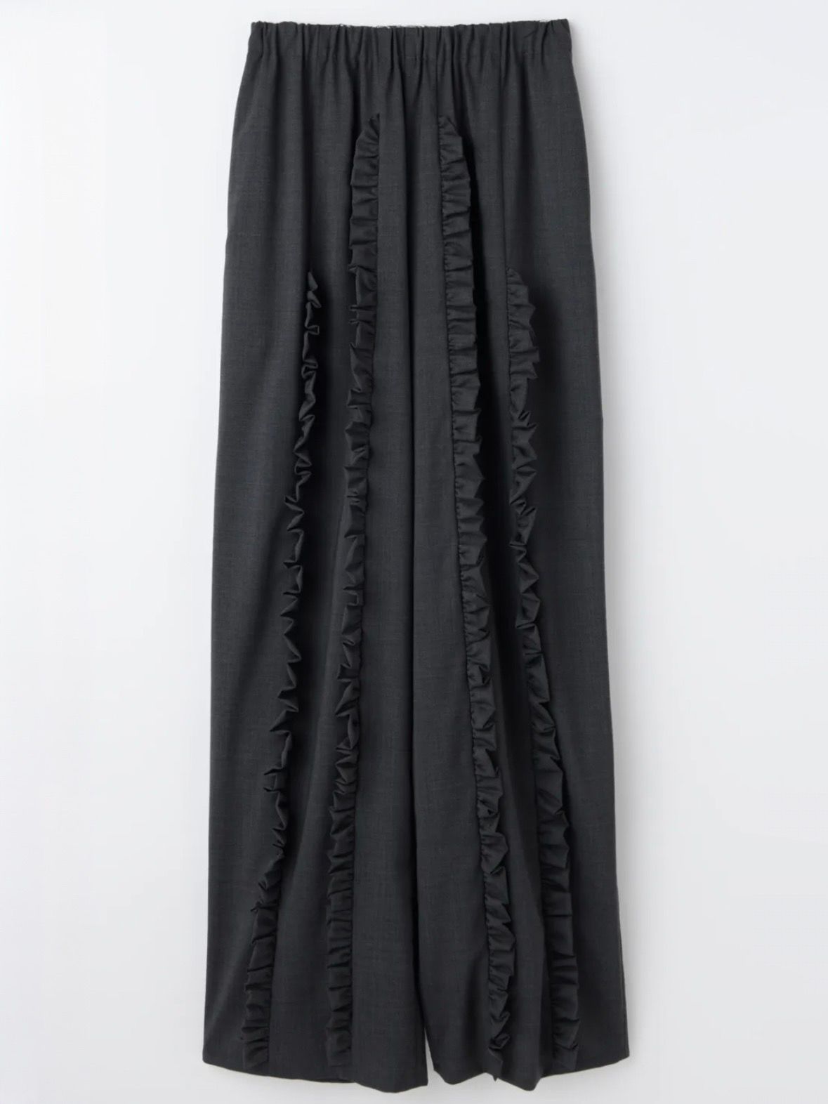 FRILL TROUSERS / ワイドパンツ / グレー / 2026SS new