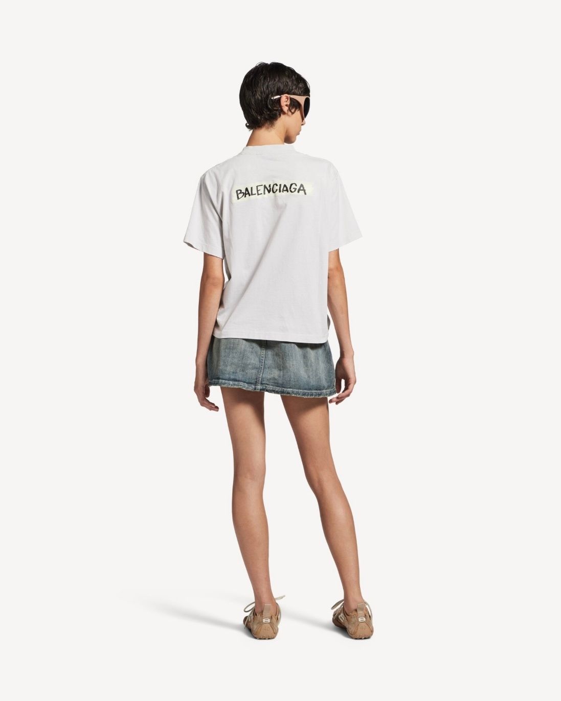 ダーティーエフェクト MASKING TAPE Tシャツ ミディアムフィット / ウィメンズ / ウェア / Tシャツ / ホワイト / 2026SS NEW