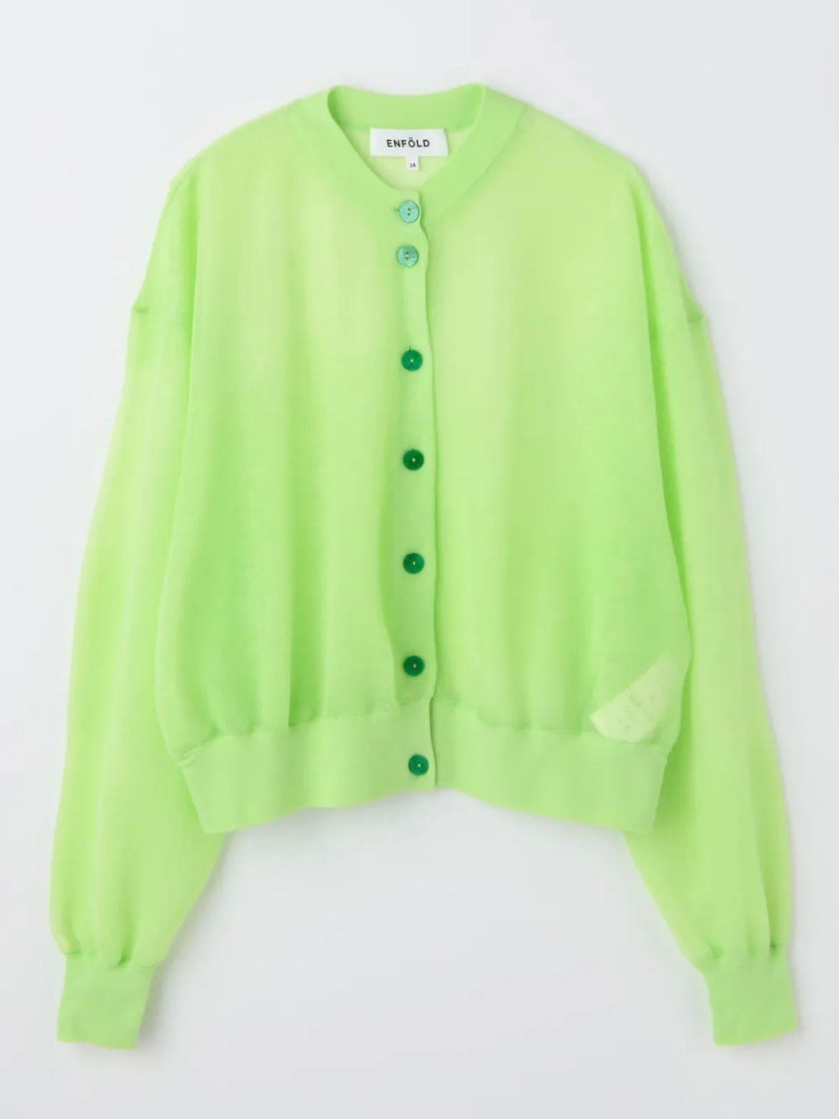 SHEER CARDIGAN / カーディガン / ニット / ライトグリーン / 2026SS new