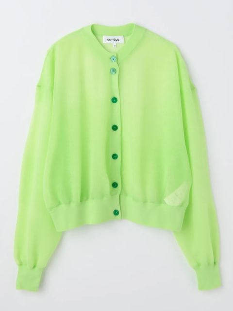 SHEER CARDIGAN / カーディガン / ニット / ライトグリーン / 2026SS new