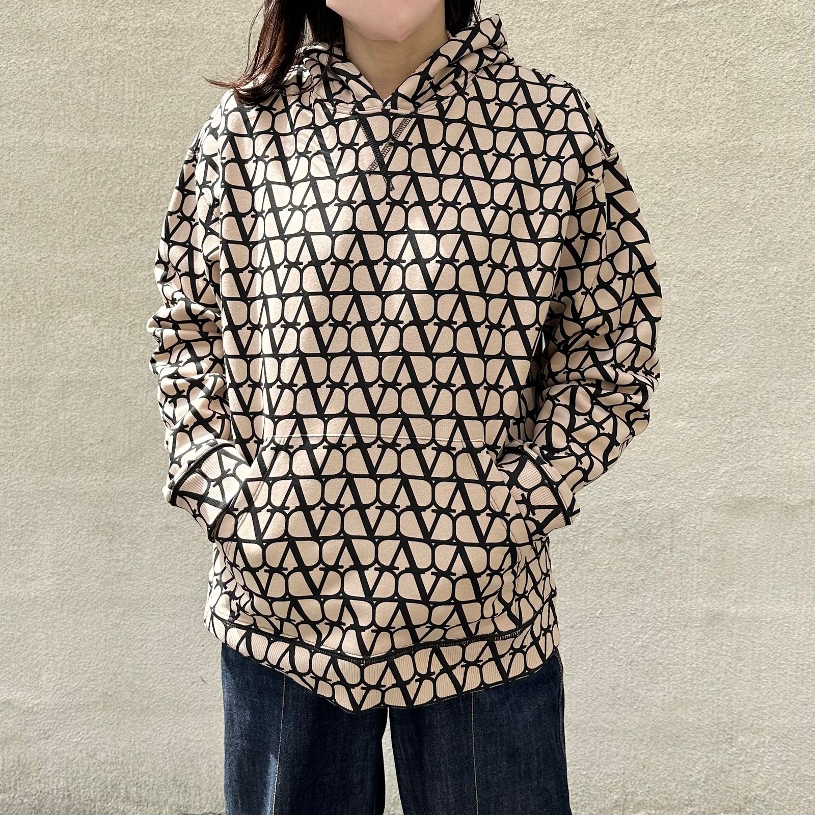 Toile iconographe jersey sweat hoodie / スウェット フーディー / パーカー / レディース / ベージュ