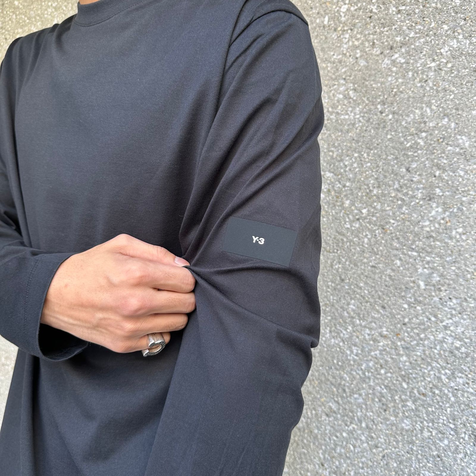 LS TEE / ロングスリーブス / コットン ロングTシャツ / ルーズフィット / ブラック