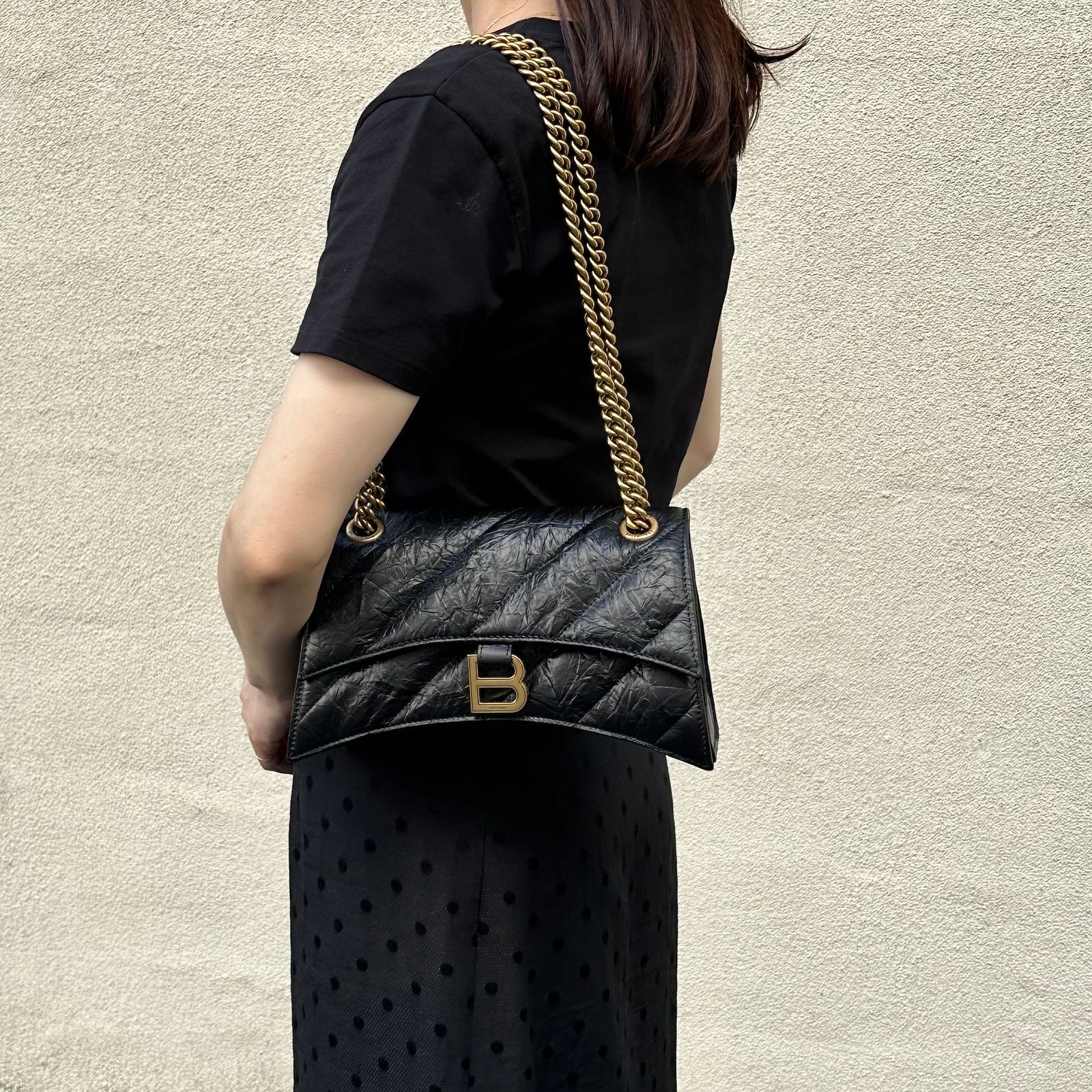 Balenciaga◆デニムキルティング*Crushミディアムチェーンバッグ XQYY5kvvVLP4.jpg?width=768
