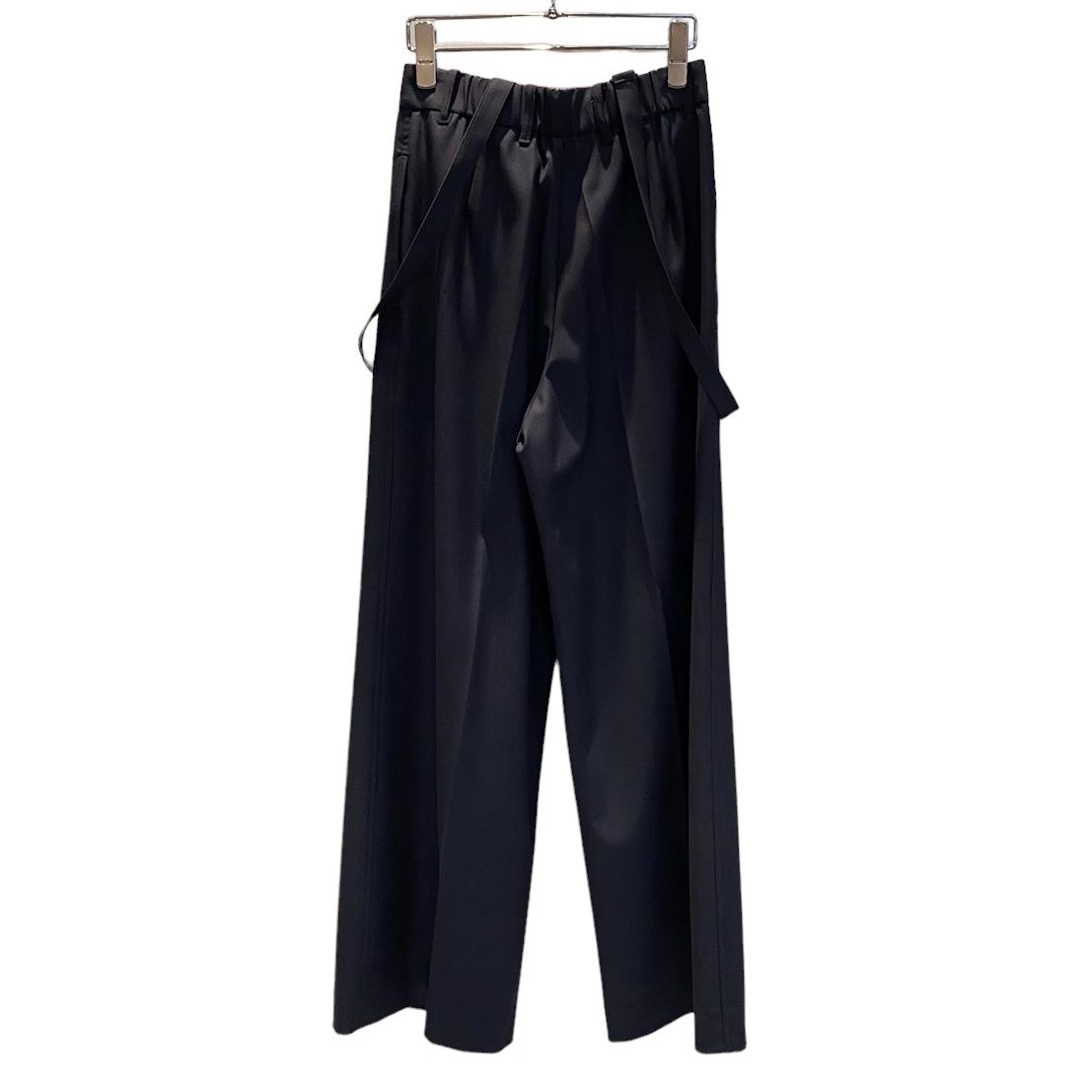 Suspender wide leg pants / サロペット / ネイビー