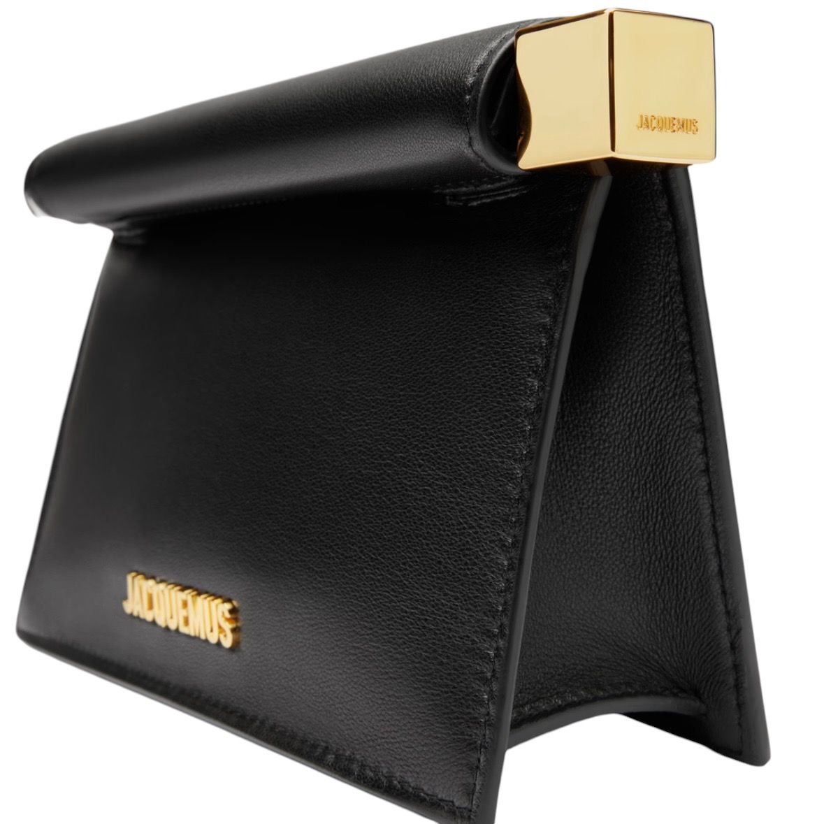 【JACQUEMUS】ラ ポシェット ロンド カレ レザー クラッチ JACQUEMUS - The small Rond Carre clutch ロンドカレ クラッチ