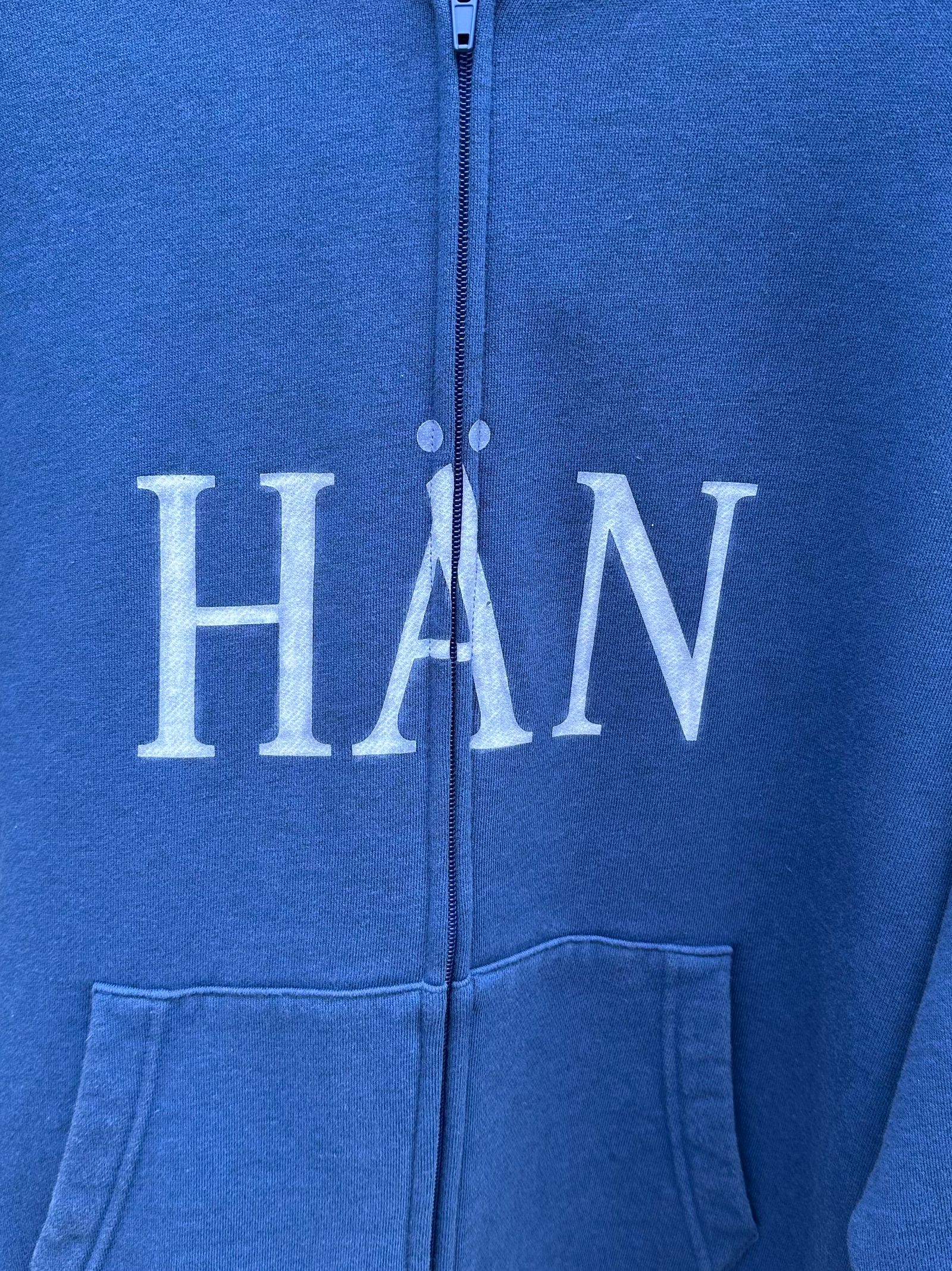 MATTHEW/ マシューMウィリアムズ/ OVER DYE BLUE MELANGE ZIP HOODIE/ HAN/ 2026SS NEW