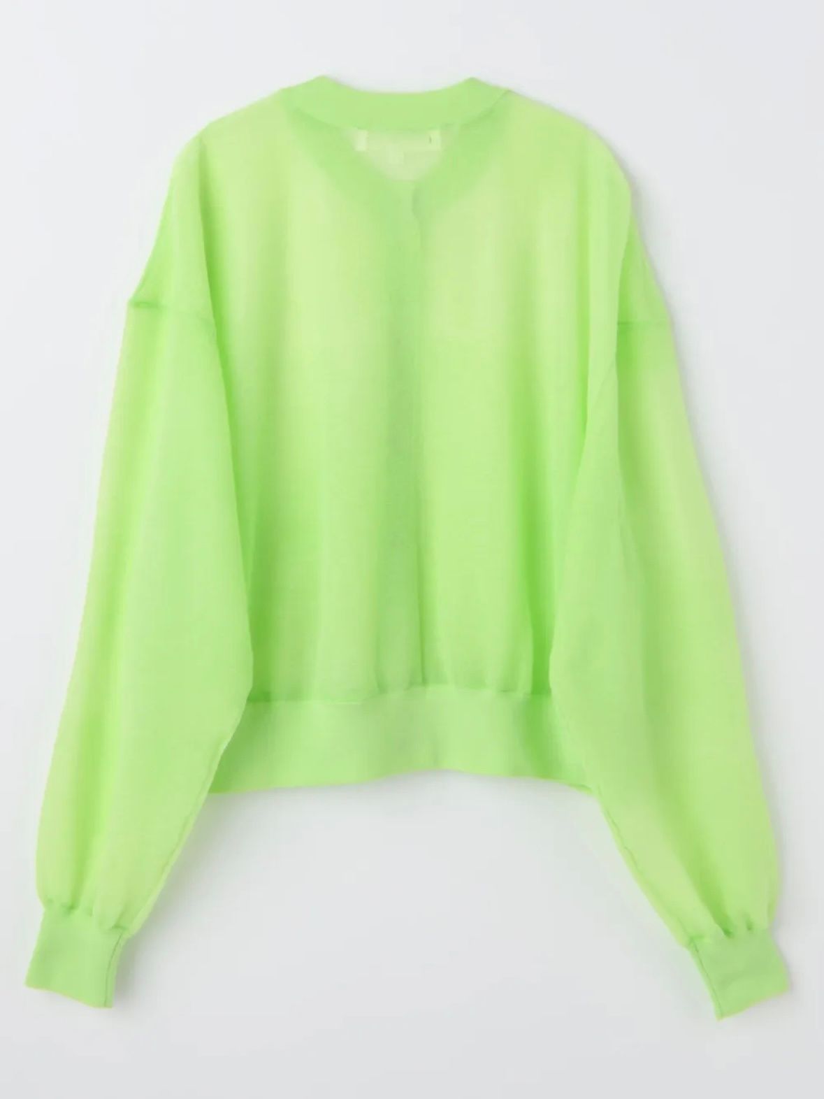 SHEER CARDIGAN / カーディガン / ニット / ライトグリーン / 2026SS new