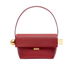 Rond Carre ロンド・カレ / ハンドバッグ / 革製 / ダークレッド / 24aw