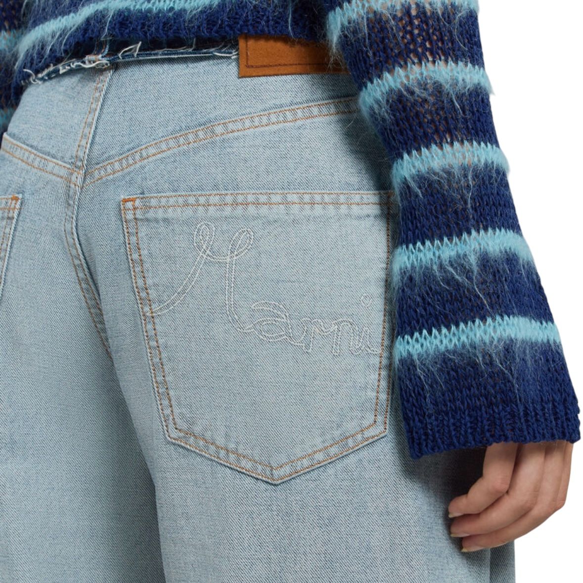 インサイドアウト デニム製キャロットジーンズ / ブルー / 25SS new