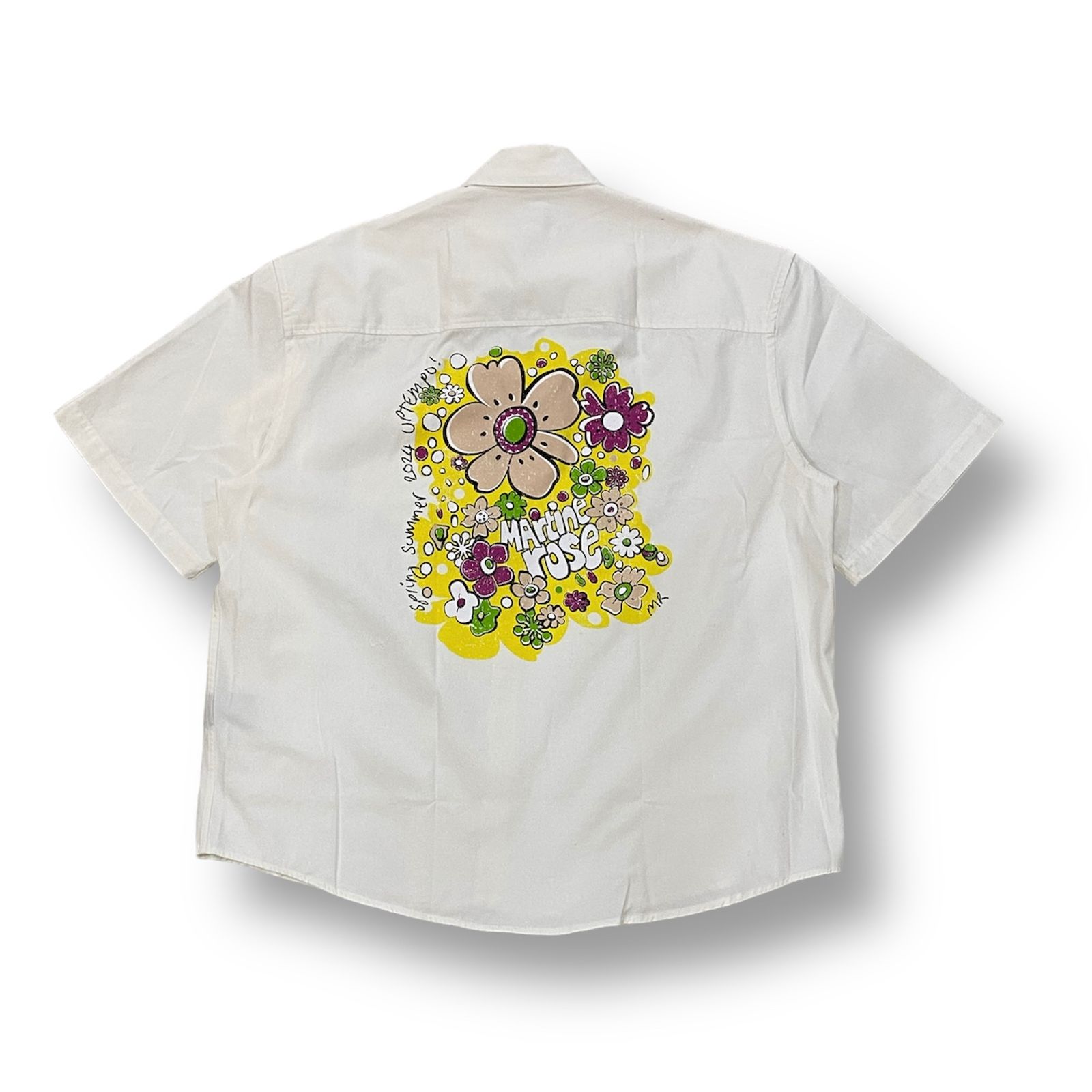 MARTINE ROSE - SHORT SLEEVE OVERSHIRT /オーバーサイズシャツ /半袖 ...