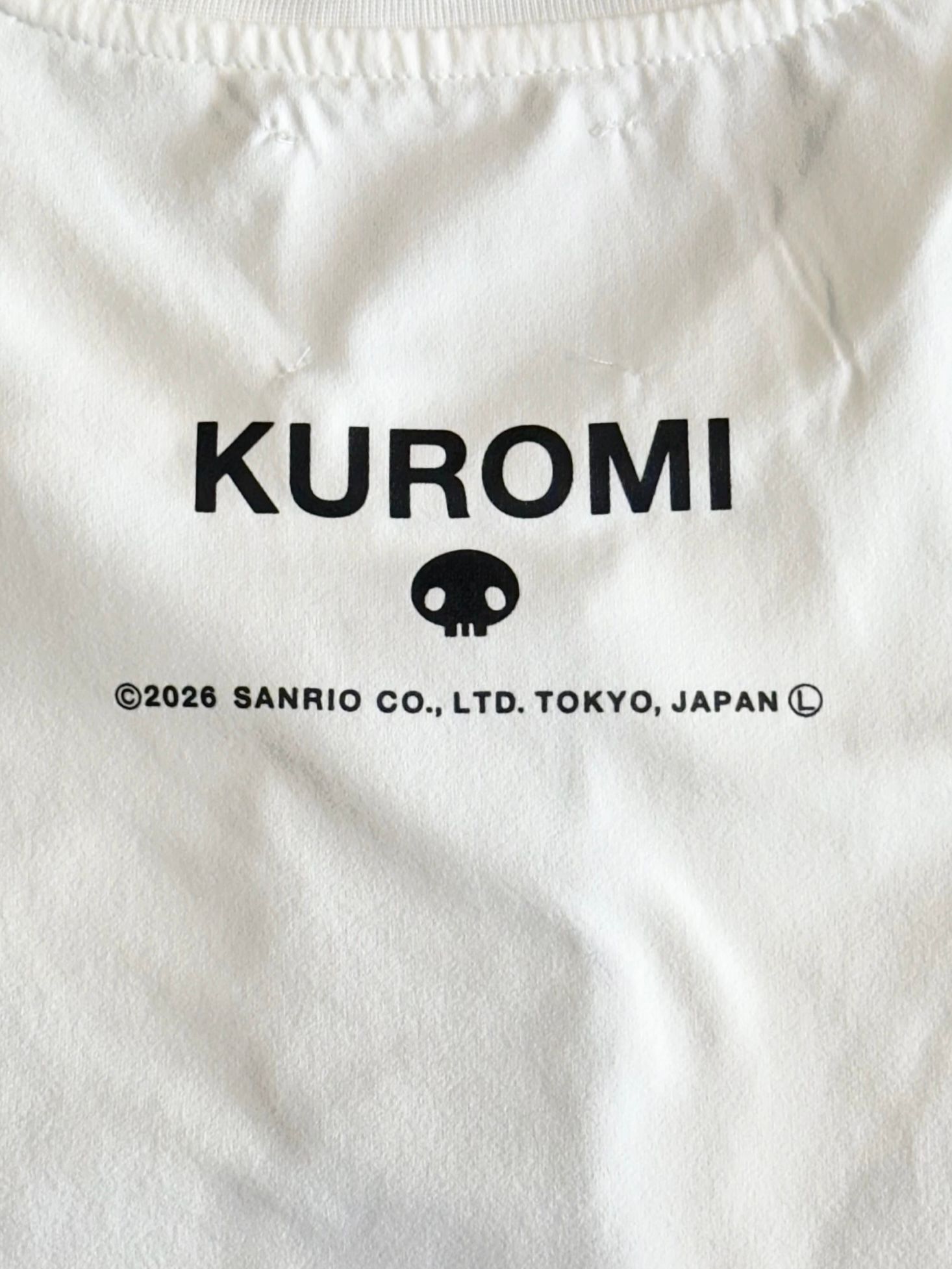 KUROMI TR-096 3DプリントTシャツ/ クロミ/ WHITE/ 2026SS NEW