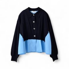 FAKE-LAYERED CARDIGAN / カーディガン / Dネイビー / 2025AW new