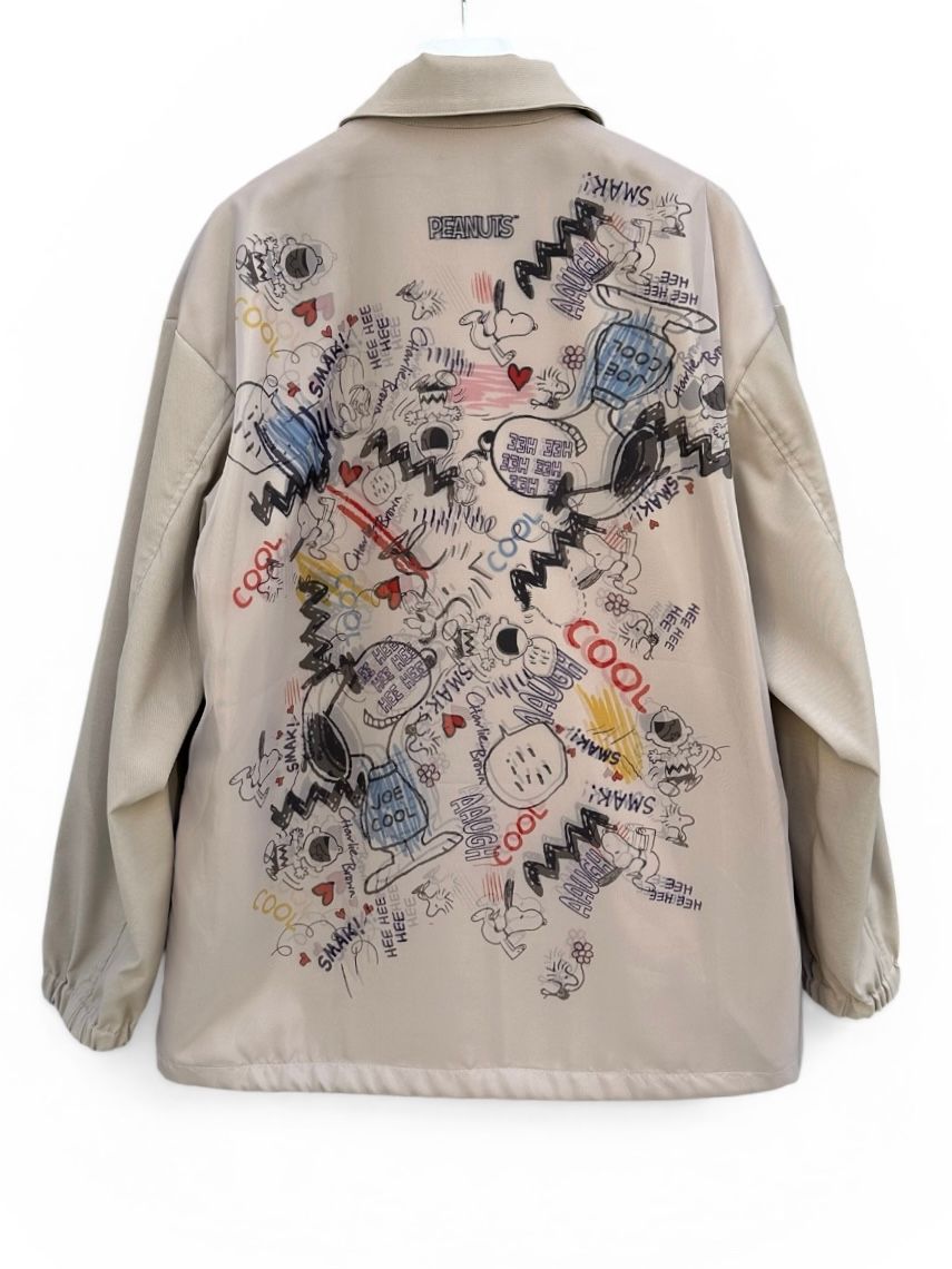 SNOOPY TR-104 3Dコーチジャケット/ スヌーピー/BROWN / 2026SS NEW