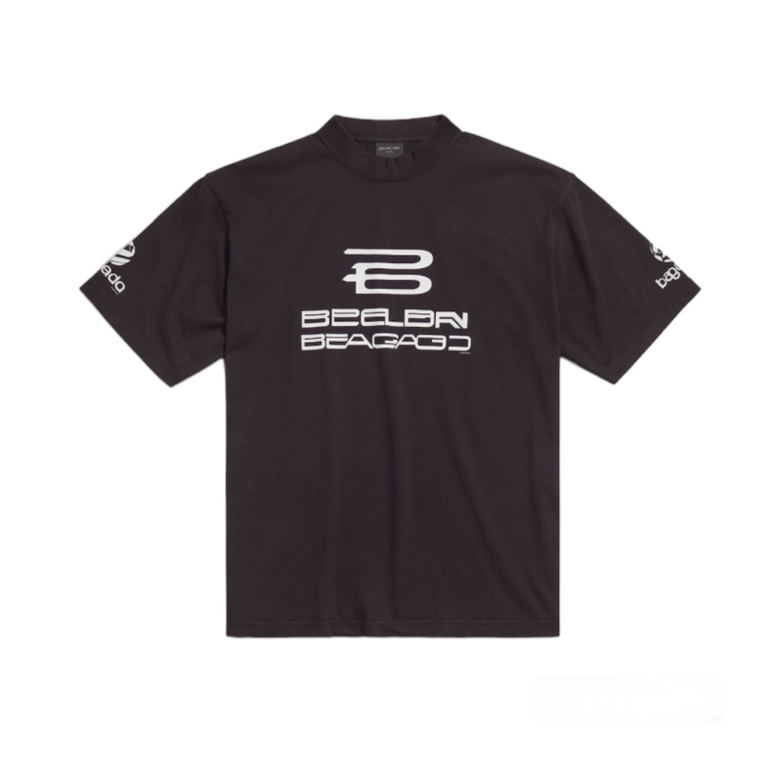 都会的 バレンシアガ Tシャツ INTERNATIONAL 綿 イタリア ロゴ Balenciaga ロゴ Tシャツ | ブラック | FARFETCH JP