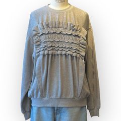 フロントフリル トップス / スウェットシャツ / グレー / ウィメンズ / 24AW NEW