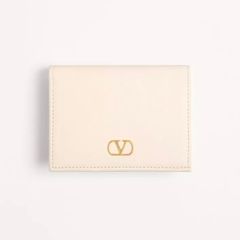 Vロゴシグネチャー グレインカーフスキン ウォレット / 財布・二つ折り財布 / アイボリー /2025ss new