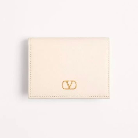 Vロゴシグネチャー グレインカーフスキン ウォレット / 財布・二つ折り財布 / アイボリー /2025ss new