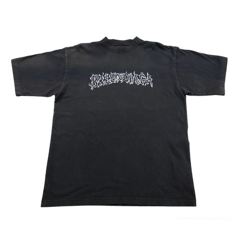 BALENCIAGA ロゴ/ウォッシュ/Tシャツ /ブラック/ユニセックス/