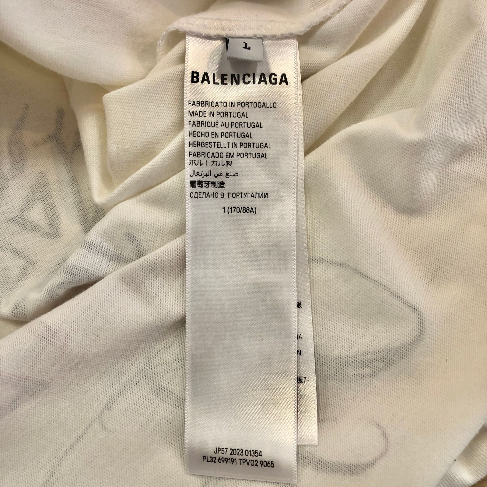 【BALENCIAGA】DIY メタル長袖 T シャツ ミディアム フィット BALENCIAGA】DIY メタル長袖 T シャツ ミディアム フィット