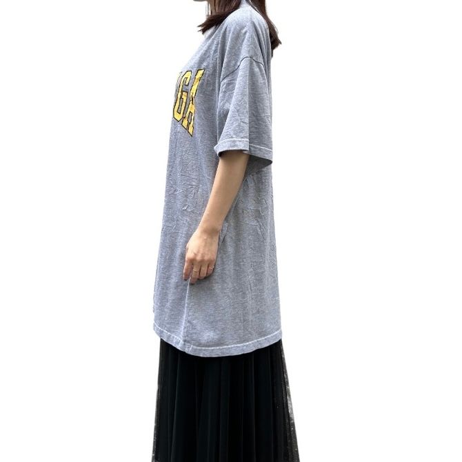 ロゴ Tシャツ オーバーサイズ / グレー / ユニセックス / 24AW NEW