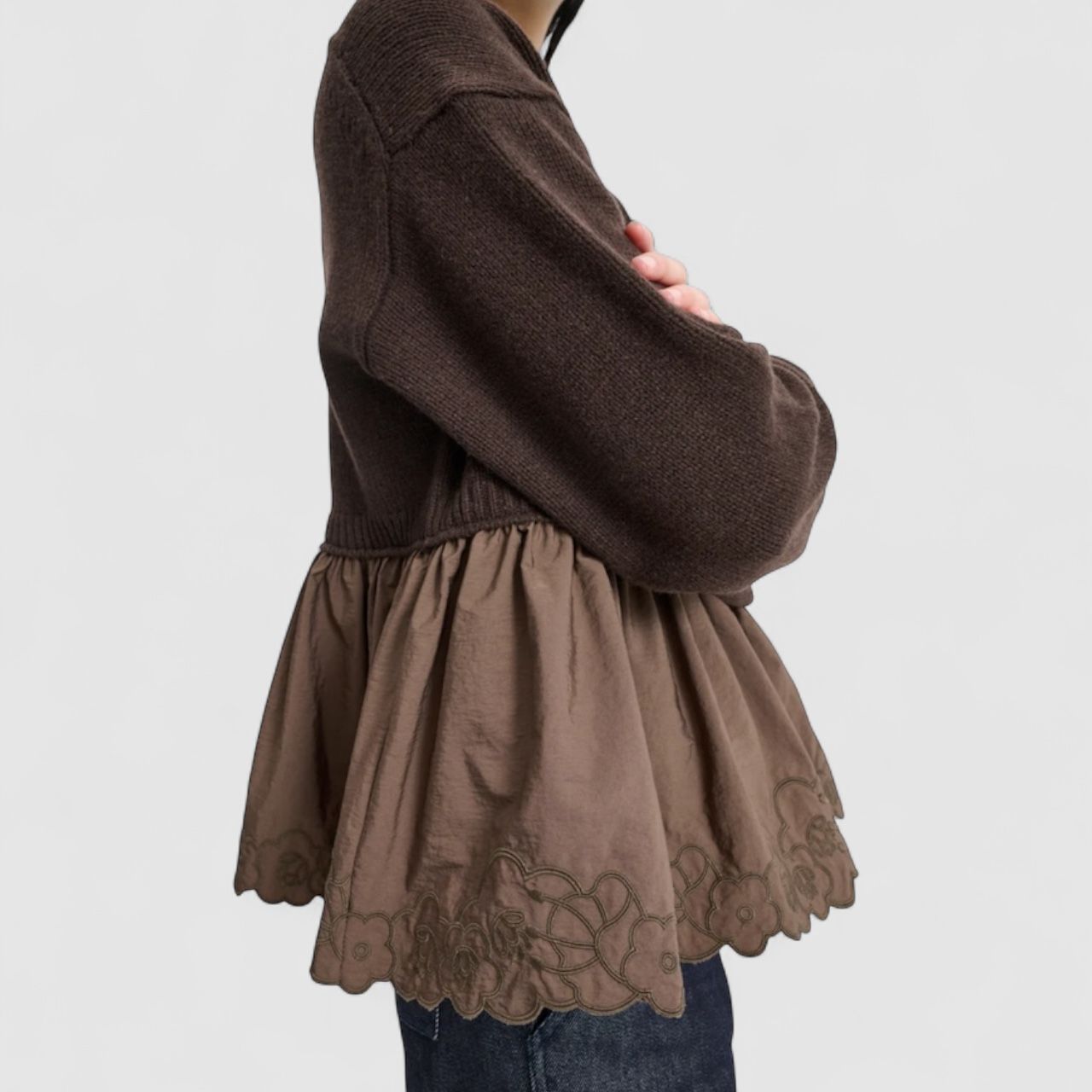 BERA KNITWEAR ベラニットウェア / ジャンパー リサイクル カシミア/ ブラウン / 2025 AW NEW