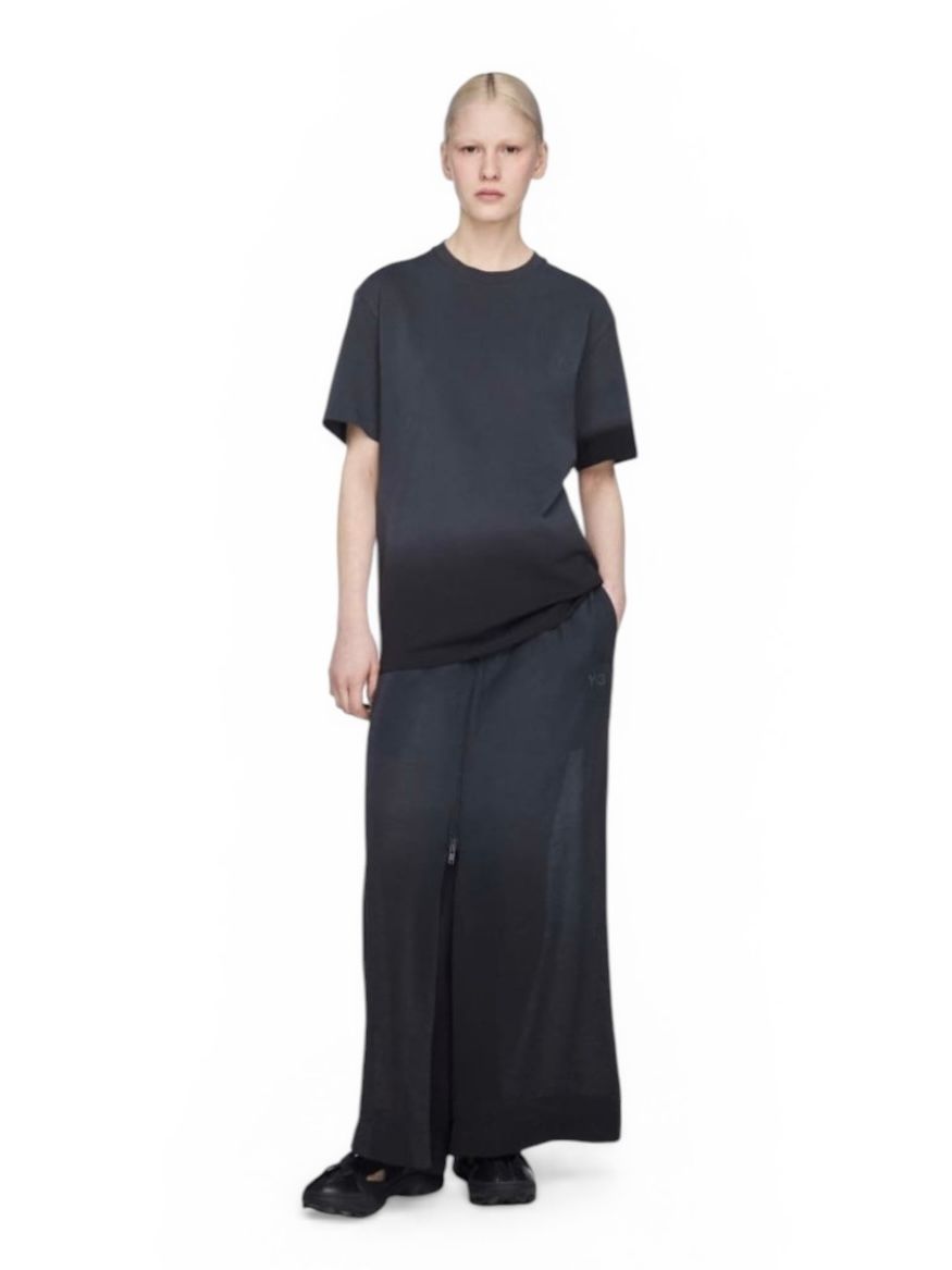 Y-3 DIPPED REGULAR SHORT SLEEVE TEE/ Y-3 ディップド レギュラー ショートスリーブ ティー/ GREY/BLACK/  2026SS NEW