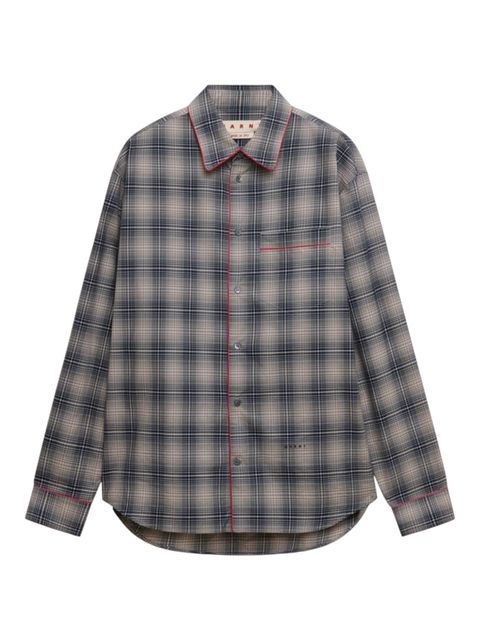 MARNI デグラデチェックシャツ コントラストパイピング / 2026AW / NEW