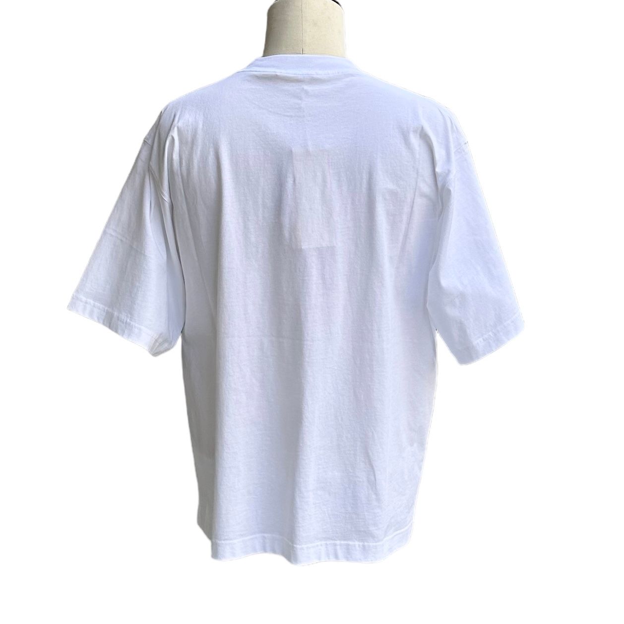 ミニロゴ入り オーガニックコットン製Tシャツ/ホワイト/ユニセックス