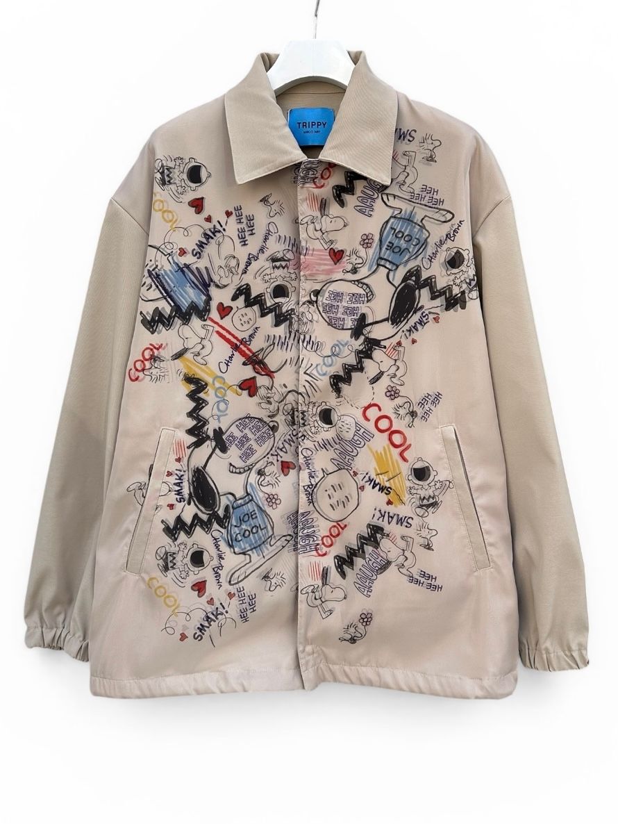 SNOOPY TR-104 3Dコーチジャケット/ スヌーピー/BROWN / 2026SS NEW