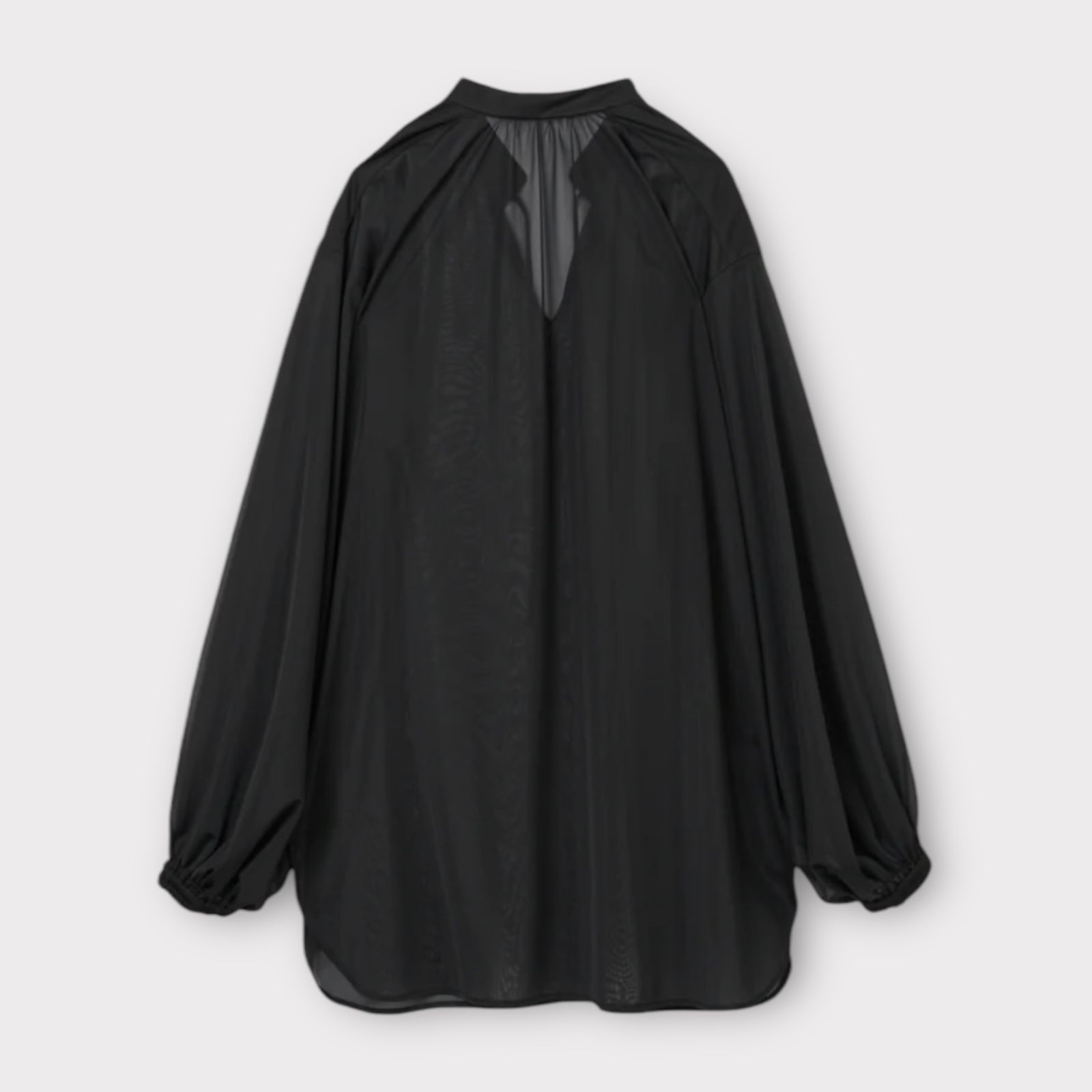 Sheer tricot tunic / チュニック / ブラック / 2025SS new