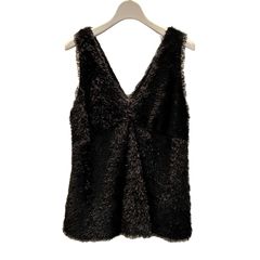 Hairy cut jacquard camisole top / キャミソール / ブラック